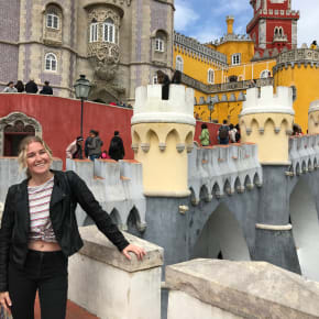 A student exploring Barcelona, Spain.