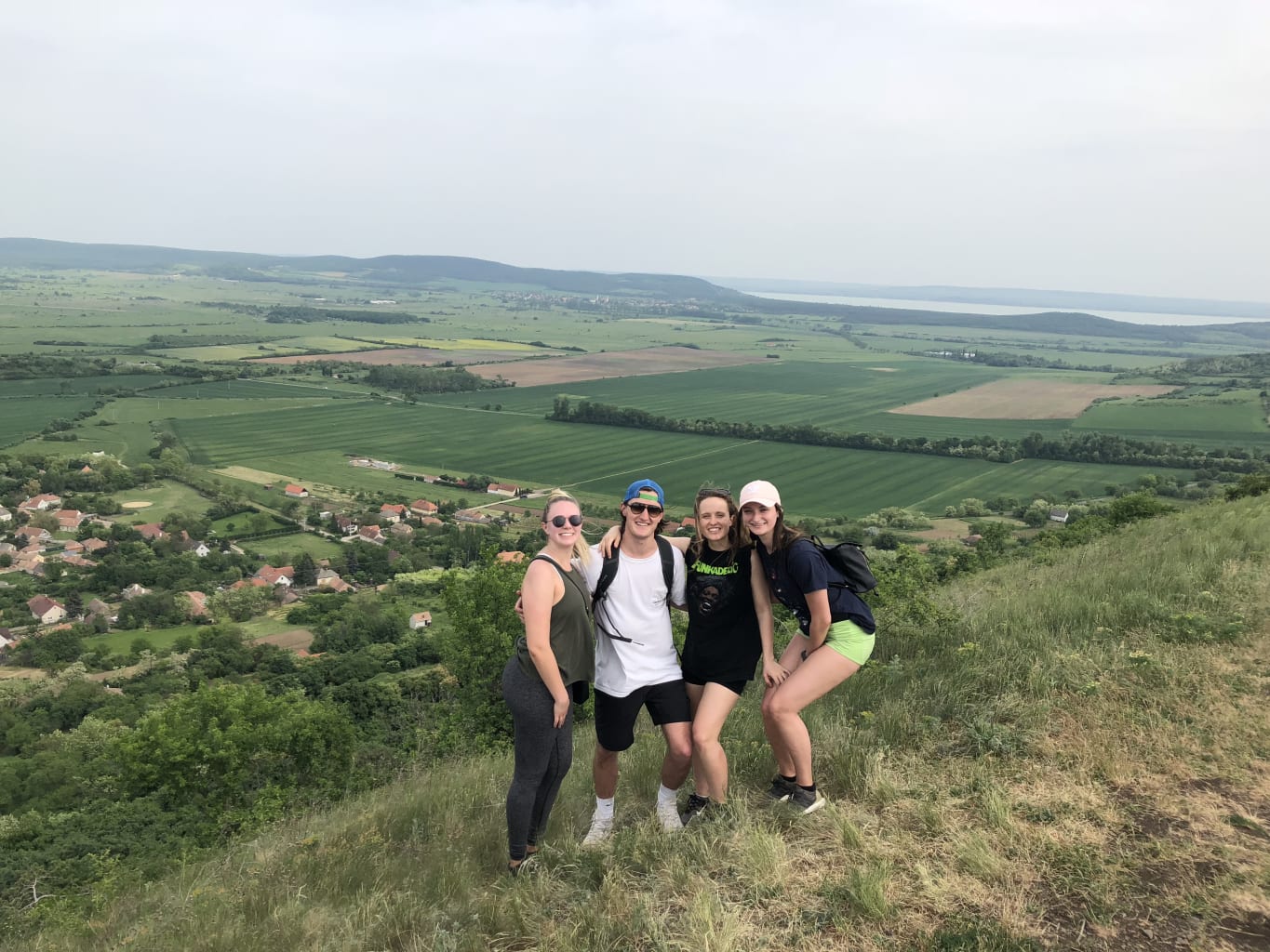 A group of students in Hungary.