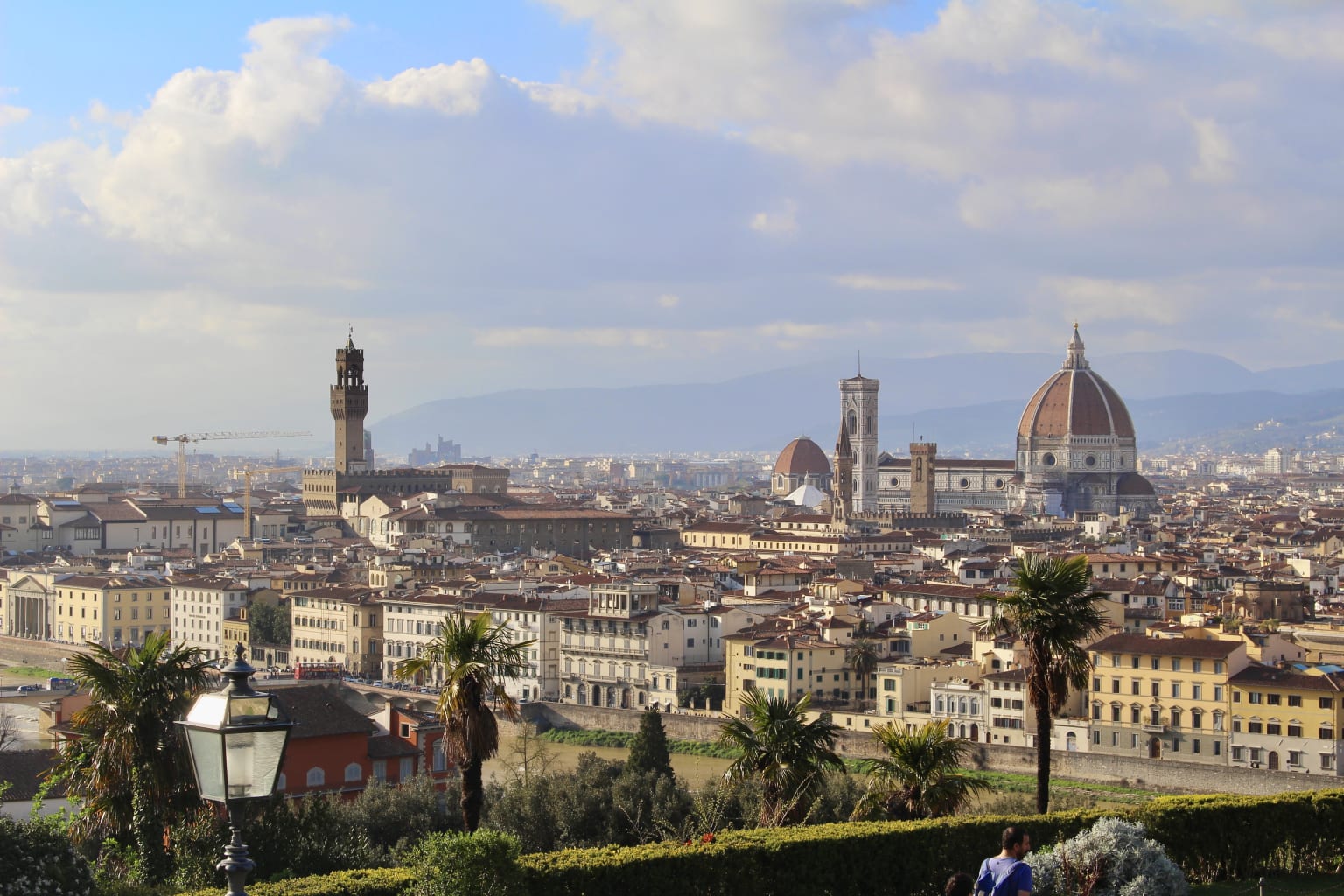 An aerial view of Florence, Italy.