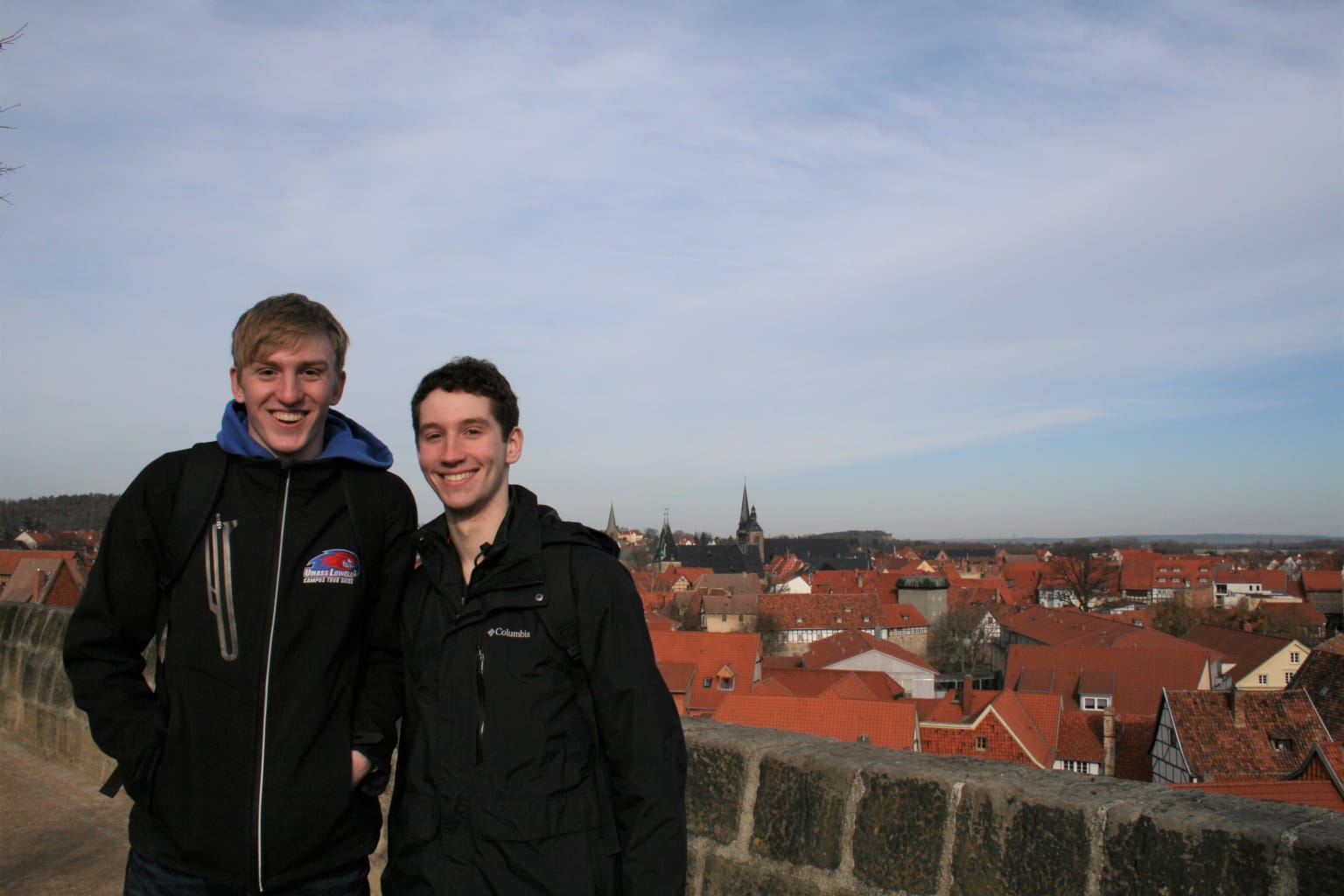 Two students in Berlin.