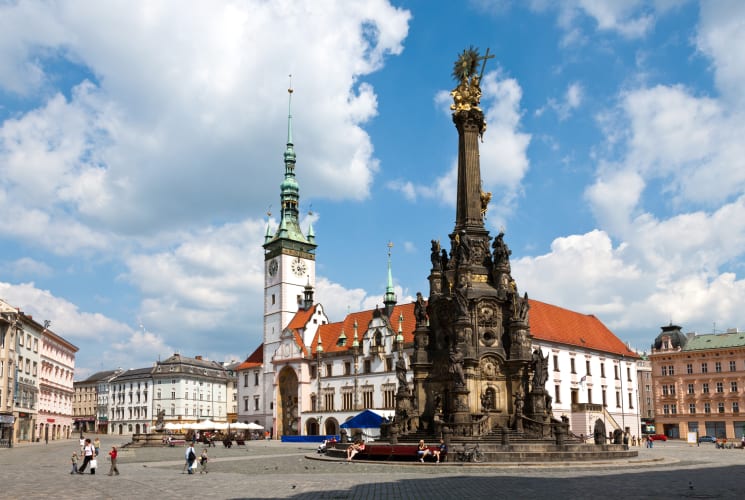 Buildings in Moravia, Czech Republic.