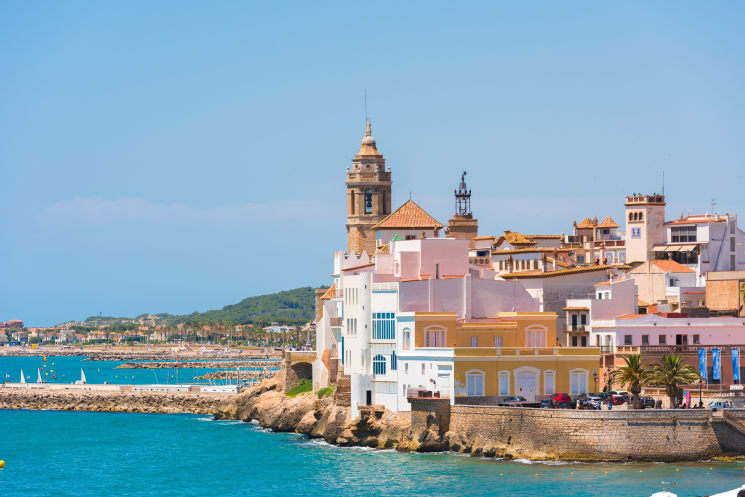 Sitges beach.